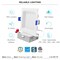 Luxrite 4 Inch Square LED Recessed Downlight 5CCT 2700K-5000K 12W 950LM Dimmable Wet Rated ETL Baffle LR23739-1PK - alternate 3